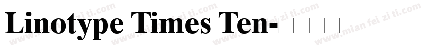 Linotype Times Ten字体转换